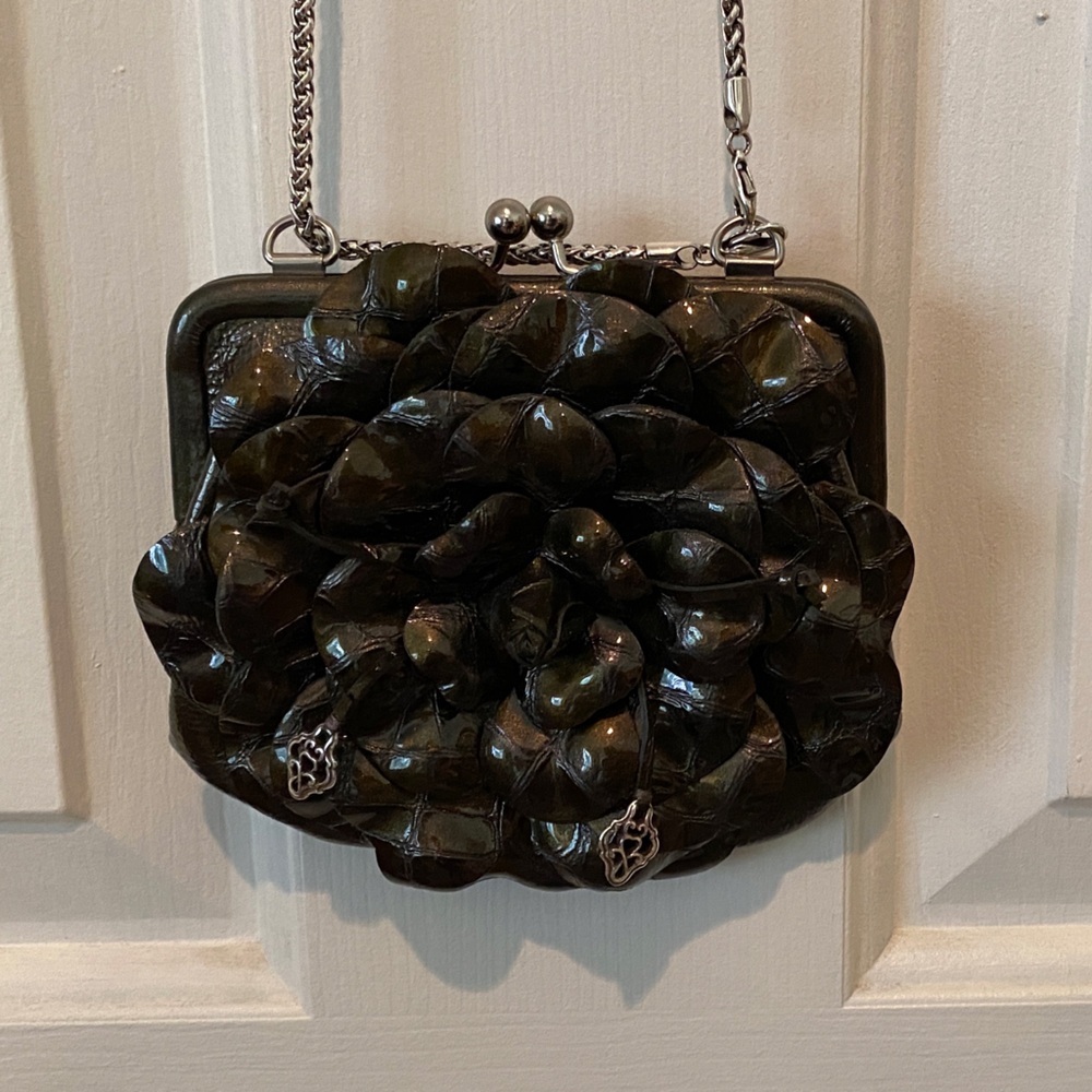 Brighton Black Floral Clutch